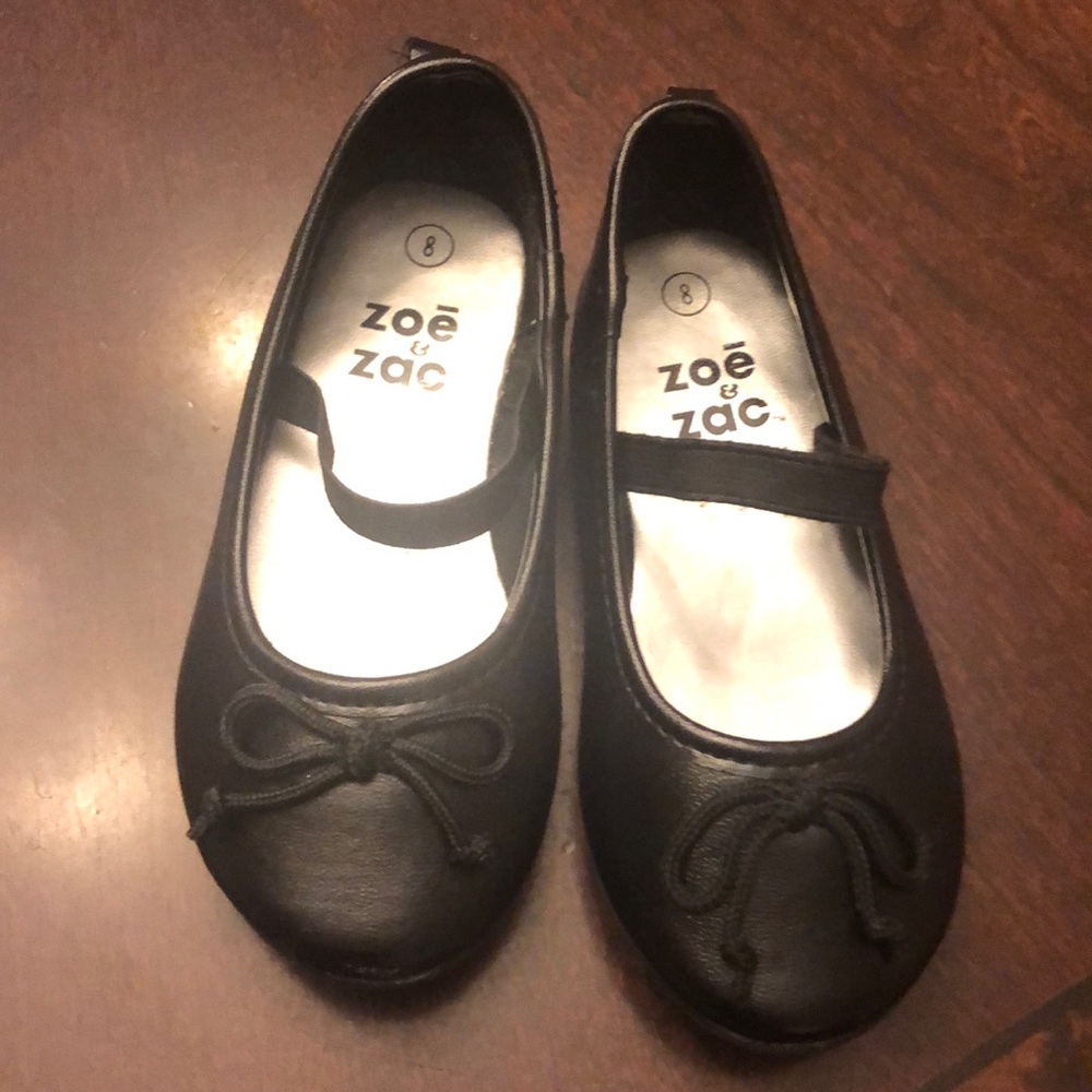 Size 8 toddler black dress shoe